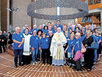 I Volontari del Santuario col Cardinale