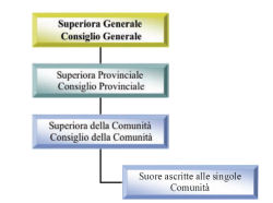 Fig. n. 2: Struttura gerarchica della Congregazione.